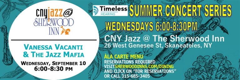 CNY Jazz at the Sherwood Sept 10