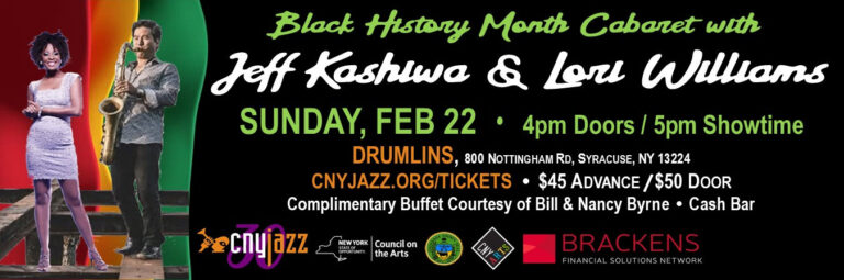 Black History Month Cabaret with Jeff Kashiwa & Lori Williams – Feb 22, 2026