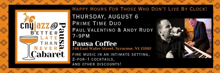 CNY Jazz @ Pausa Better Late Than Never Cabarets – August 6