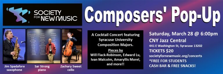 Society for New Music March 28