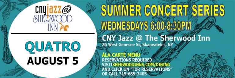 CNY Jazz at the Sherwood – August 5